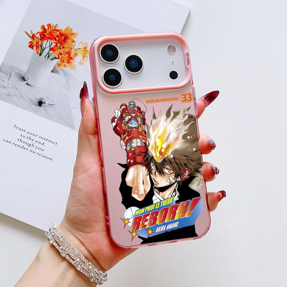 Anime R-Reborn Phone Case For iPhone 17 16 15 14 13 12 11 Pro Max Air Matte Laser Aurora Shockproof Funda