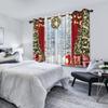 2 Stück Weihnachten Verdunkelungsvorhänge Weihnachtsbaum Weihnachtsmann Schneemann Zuhause Schlafzimmer Wohnzimmer Abdunkeln Lärmreduzierung Fenstervorhang