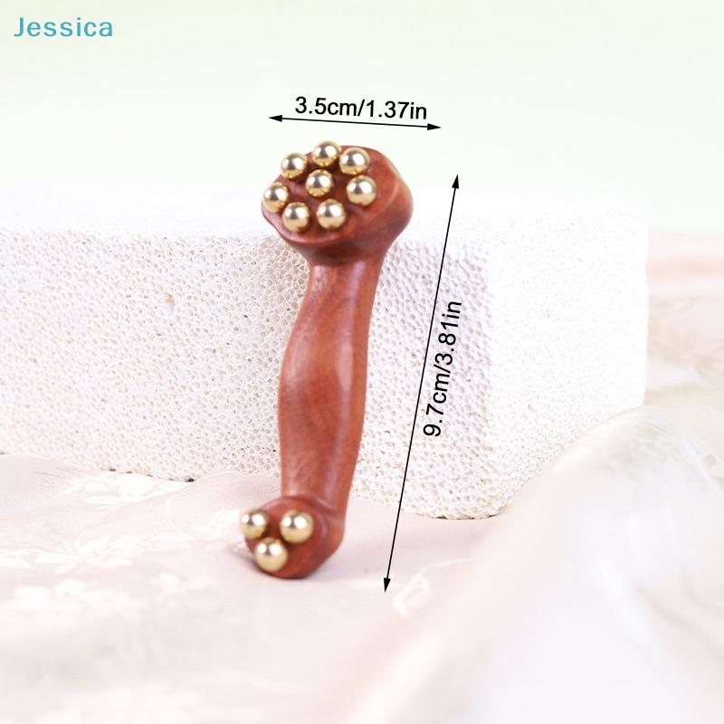 Wooden Handle Metal Ball Massage Tool - Multi-Color Body Relaxation Roller for Muscle Relief