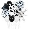 Animal Pattern Cow Pattern Series Printed Latex Ball Digital Column Explosion Star Balloon Children's Birthday Party Decoration