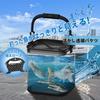 Improved Transparent Fishing Bucket with Non-Slip Rope, Perfect for Fishing, Easy to See Fish, Foldable Water Bucket
