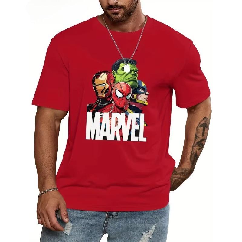 

Летняя Новая Мультяшная Креативная Печать Футболка Мужская и Женская Американский Свободный Повседневный Тренд Осенняя и Зимняя Одежда 4XL