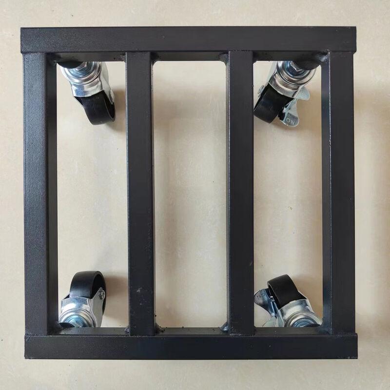 

Передвижная Сверхпрочная Кованая Железная Квадратная Подставка для Цветочных Горшков с Колесами с Фиксацией