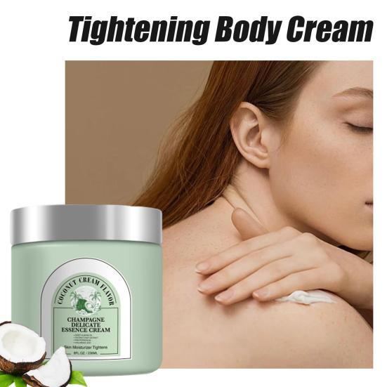Anti-Aging Body Firming Cream 236ml Nourishing Body Lotion Smooth Skin Care Cream Gold Peptide Hyaluronic Acid Moisturizer for Neck Arm Stomach
