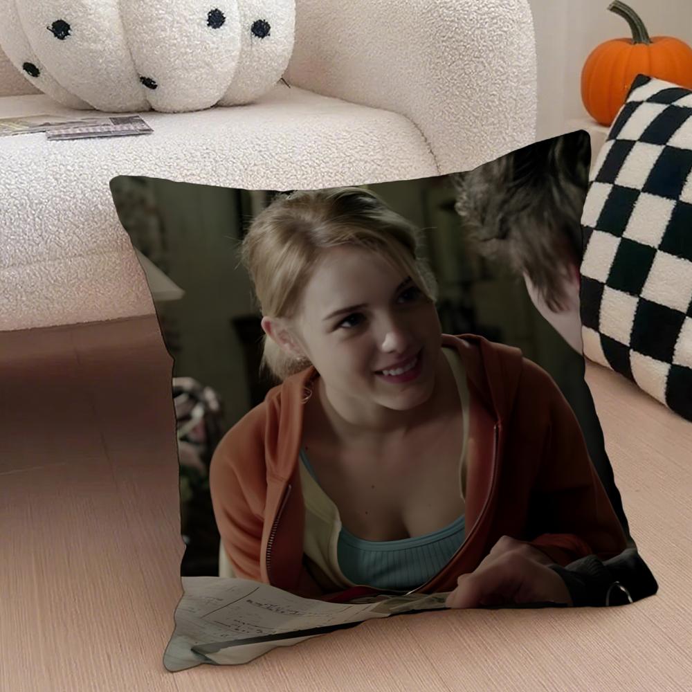 model fashion LLaura WWiggins Cushion Cover Throw Pillow Cover Hidden Button Durable Polyester Chair Cushion