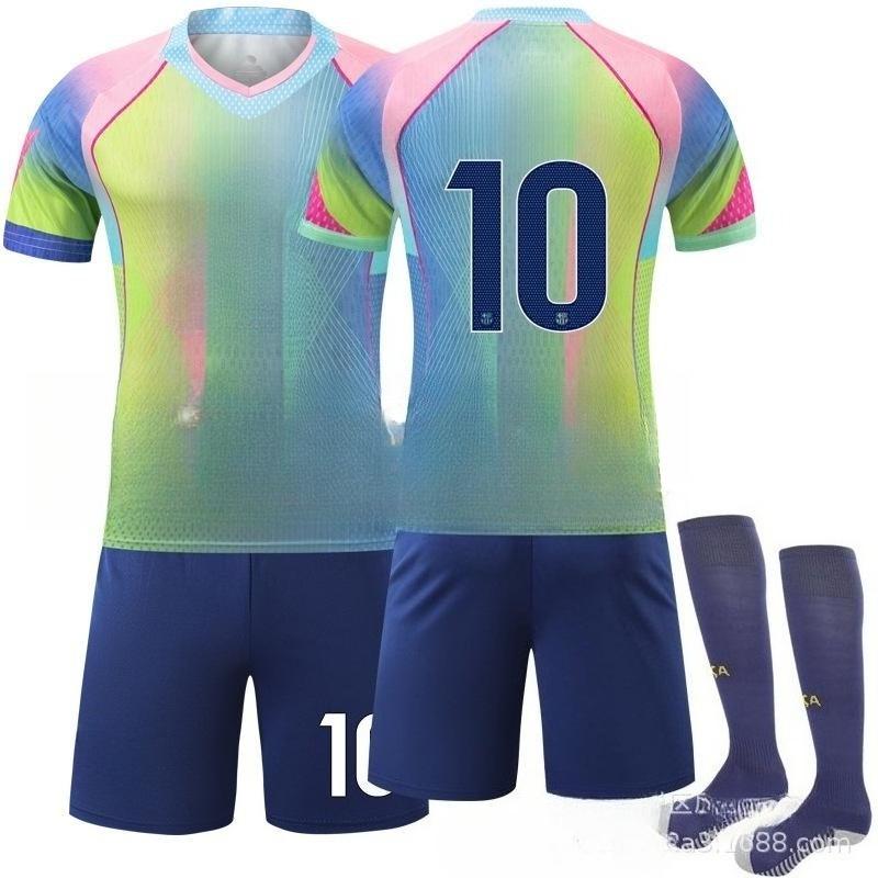 2526 Soccer Jersey 9 Lewandowski Special Edition Quick-Dry Fabric New Barca Commemorative No. 10 Adama Jersey