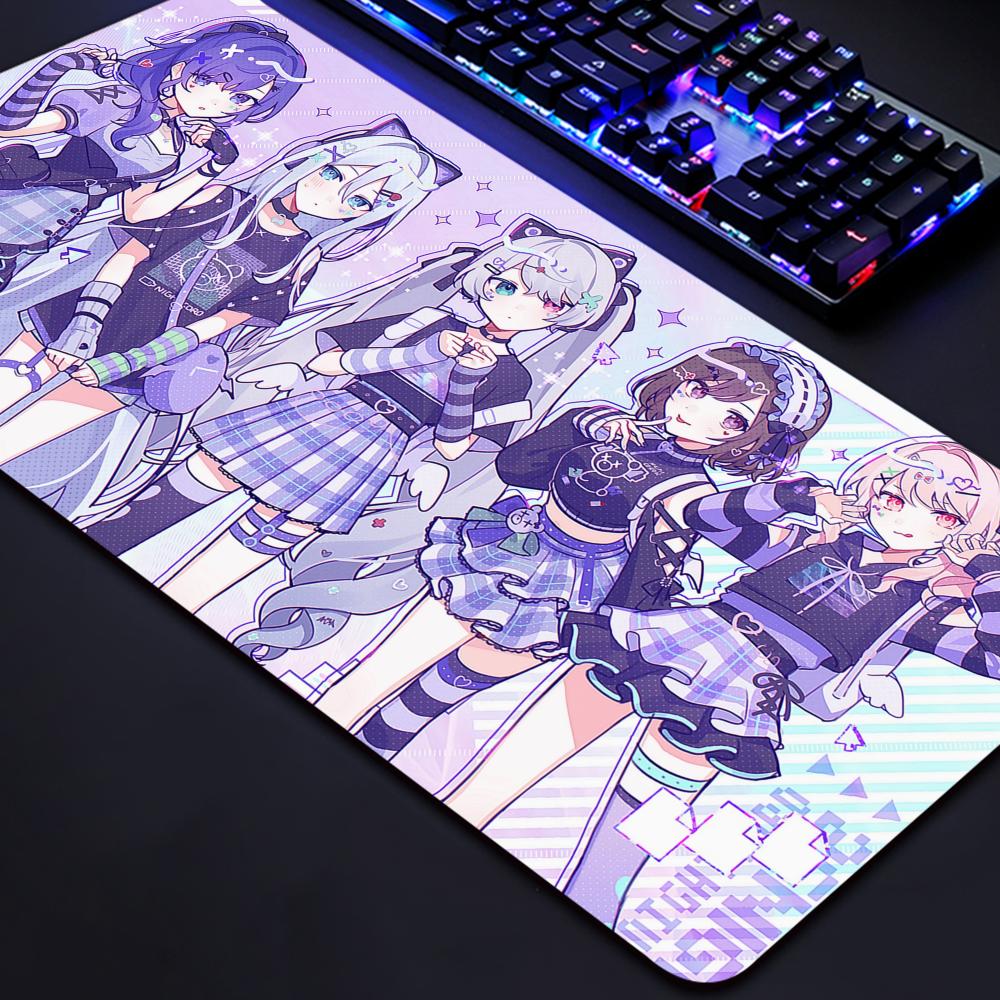 PJSK Project Sekai Colorful Stage Nightcord At XXL Large Mouse Pad Computer Laptop Nonslip Keyboard Desk Mat Mousepad
