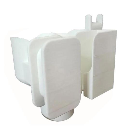 Breast Pump Bottle Holder Space-Saving Design Easy Installation Dual Bottle Organizer with Hose Wrap Arm