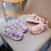 2026 Children's Cute Flower Summer Sandals - Comfortable, Versatile, Outdoor Wear with Magic Sticker and Bright Colors.