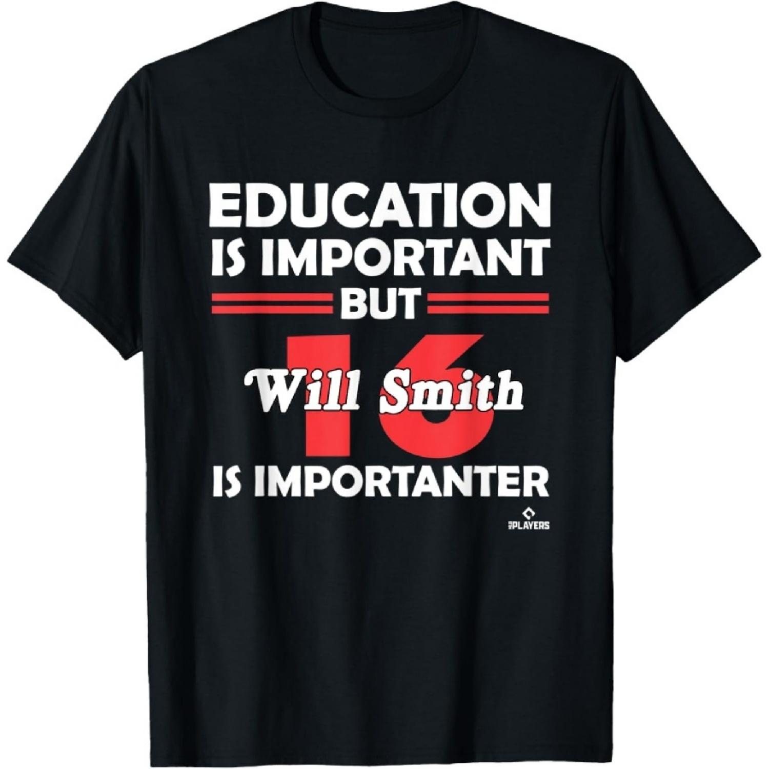 Will Smith Education is Important T-Shirt XXXXXL чёрный