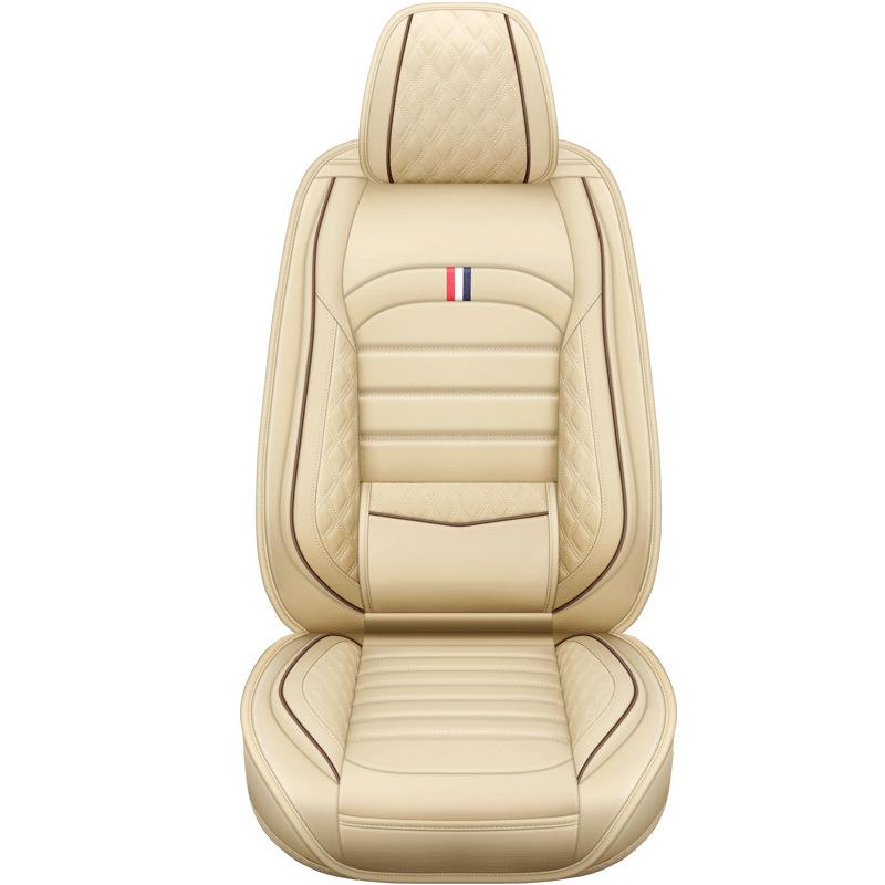 Full Set Car Seat PU Leather Car Seat Covers Breathable and Waterproof Faux LeatherAutomotive Seat Covers for Cars