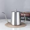 Easyworkz Gooseneck Kettle 600ml with Thermometer Stainless Steel Coffee Pot Hand Drip [Silver]