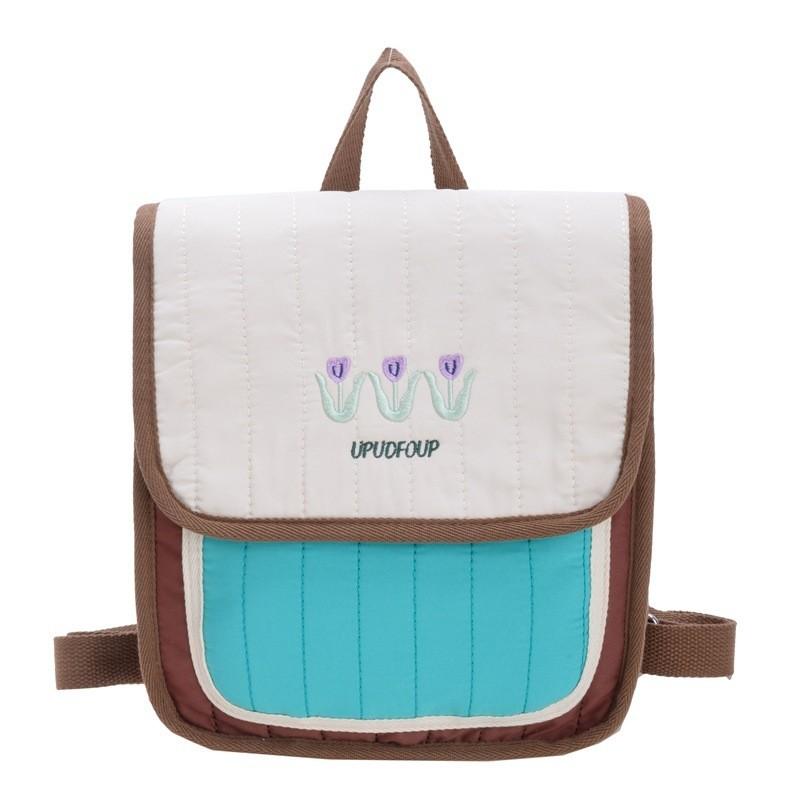 Large Capacity Stylish Colorful Striped Backpack For Kids And Parents With Modern Design