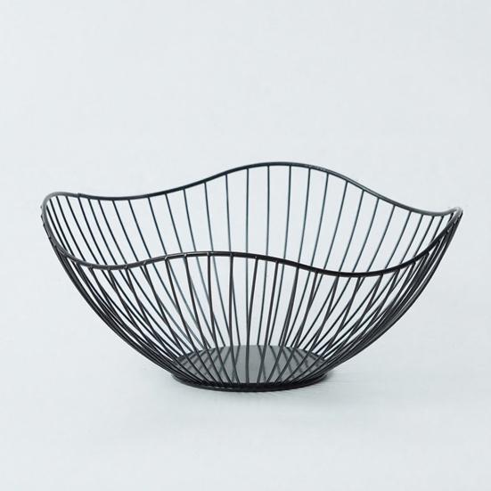 Cesto Portfrutta in Filo Metallico Decorativo Porta Frutta da Banco per Cucina Decorazione per la Casa a Un Livello Ciotola da Portata in Ferro per Frutta Verdura Snack