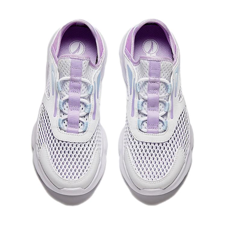 Anta Comfortable Fashionable Non-Slip Shock Absorbing Low-Top Kids Running Shoes Kids Sneaker White Purple A322428821-3