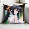 High School DxD AAkeno Himejima Square DoubleSided printed Pillow Case Bedroom Bedside Pillow Sofa Cushion Cover Gift