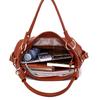 Women's Bag New European and American Fashion Popular Women's Style, Trendy Single Shoulder Fringed Splicing Soft Leather Portable Messenger Bag