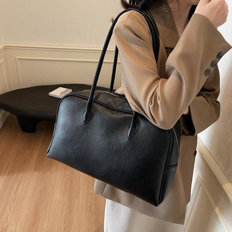 Large Capacity Shoulder Bags Business Commute Tote 2025 High Quality Bags for Women Zipper Pu Women's Handbags Travel Bag