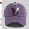 pc Butterfly And Floral Pattern Printed Baseball Cap Home Leisure Decor Papa Hat Truck Driver Sun Hat Washable Adjustable He