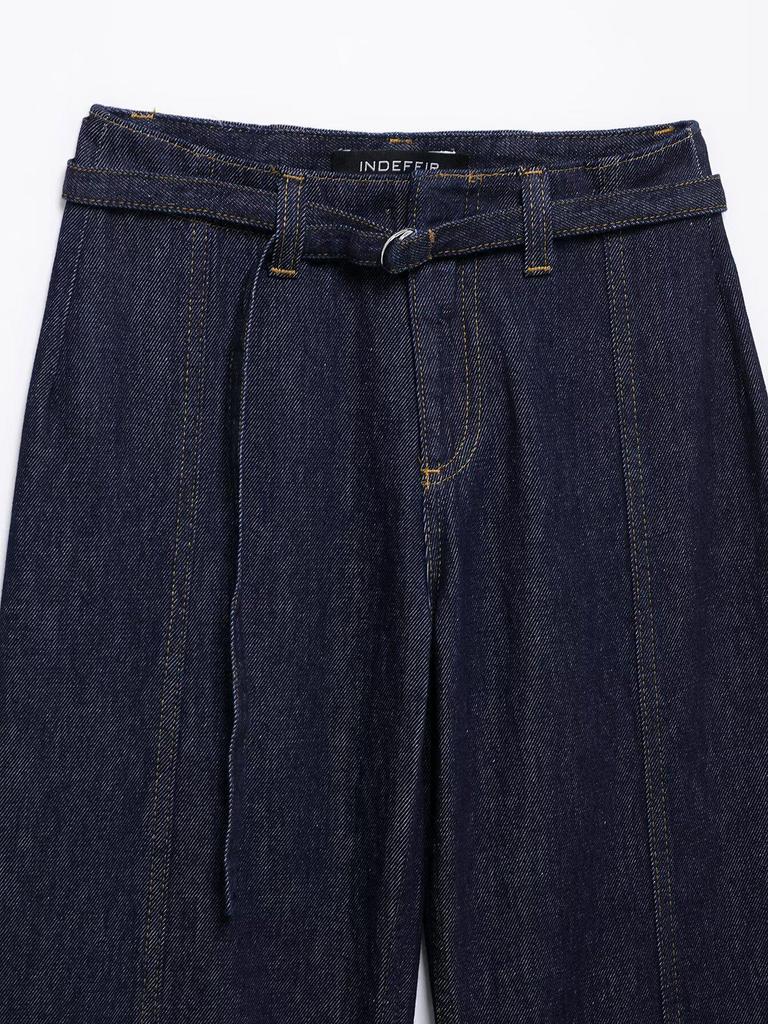 European & American Style 2025 Spring Fashion Set: Denim Vest & Wide-Leg Pants