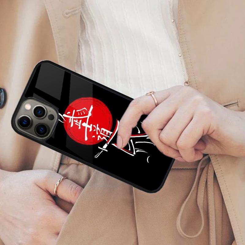 Characters Japan Flag Japanese Warrior Ninja Magnetic Phone Case For iPhone 17 Air 16 14 13 12 Pro Max 15 Plus MagSafe Cover