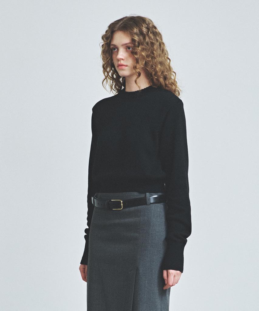 KNITTED (W) Minimal And Round Knit Black