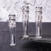 Transparent 3ML Refillable Empty Lipgloss Tubes 1/5Pcs with Soft Silicone Brush for Portable Travel Cosmetic Use