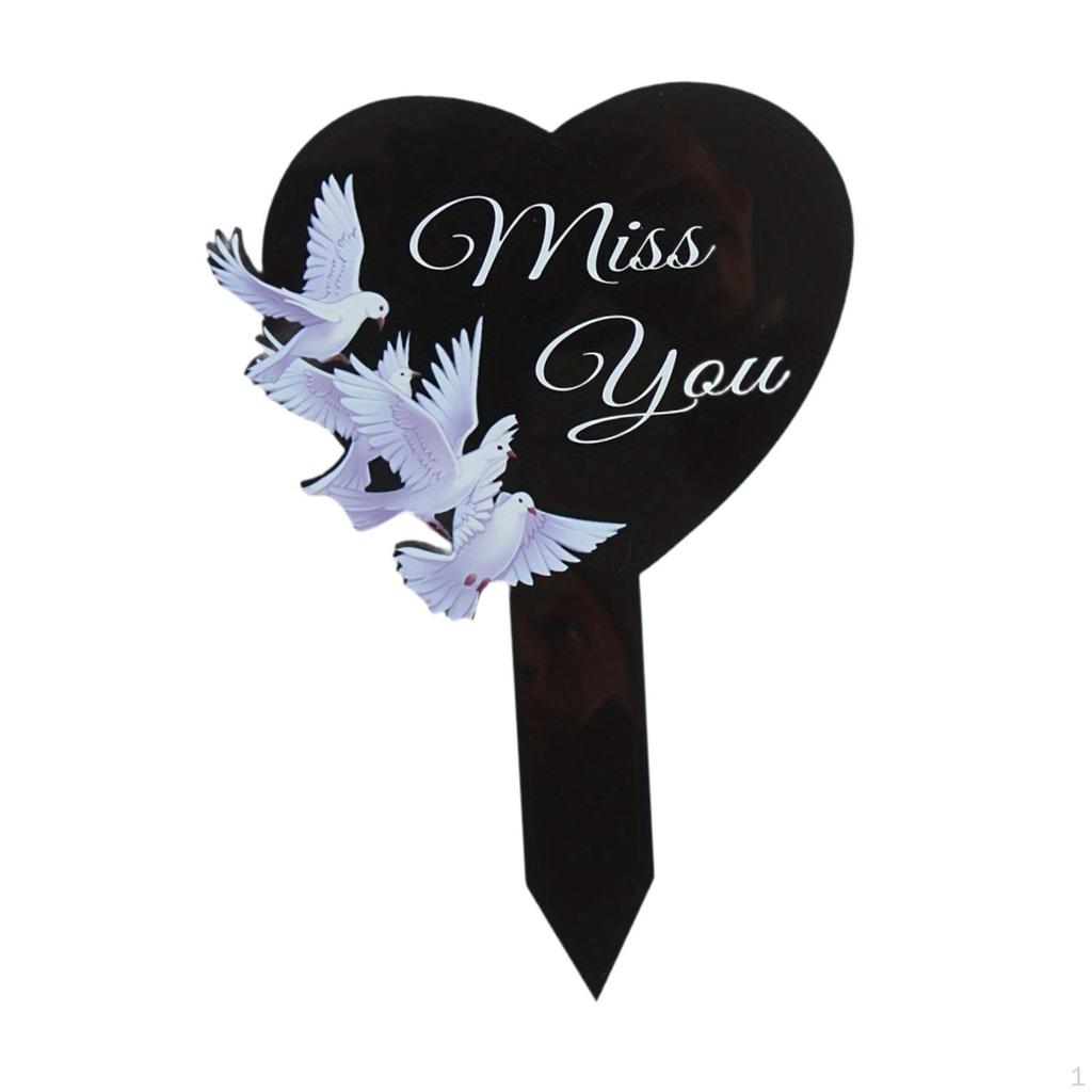 2D Acrylic Garden Stake for Easy Placement in Yard and Fence