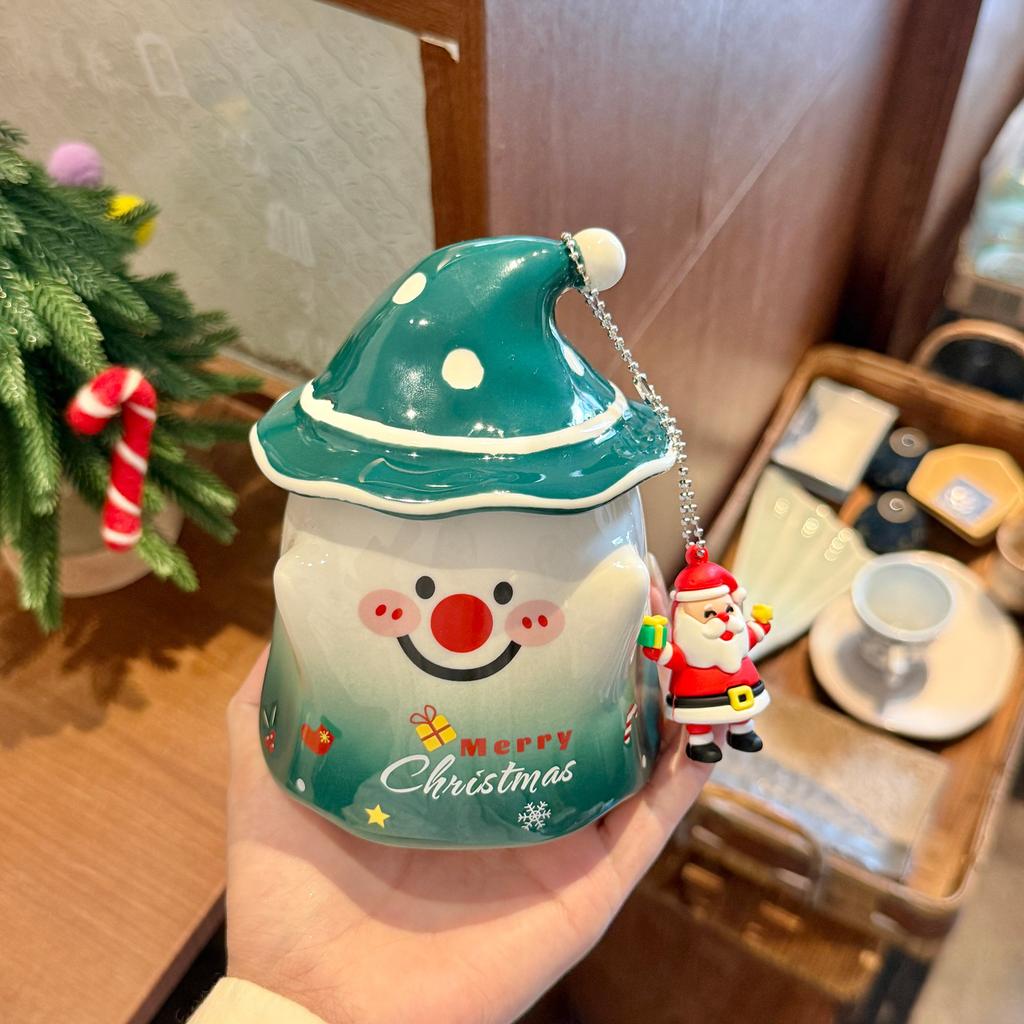 Christmas Gift, High-value Santa Claus Mug, Cute Ceramic Cup, Gift Water Cup for Girls