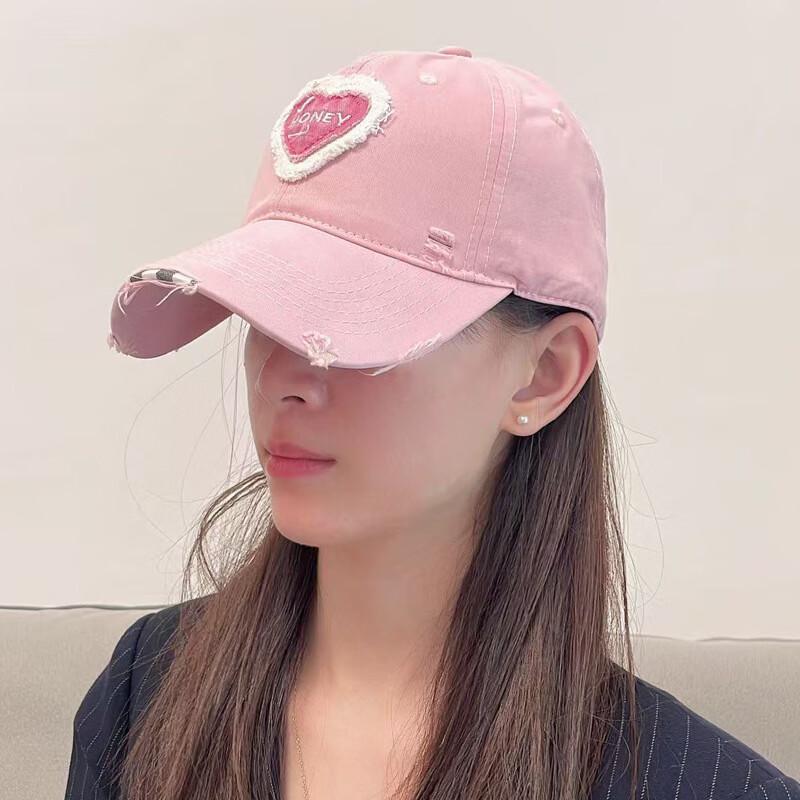 Women's Soft Top Distressed Baseball Cap