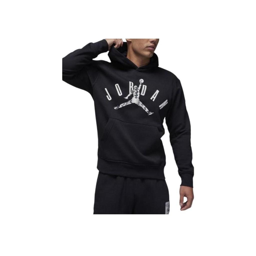 Jordan Buchstabendruck Kapuzenpullover Herren Tops Schwarz FD7416-010
