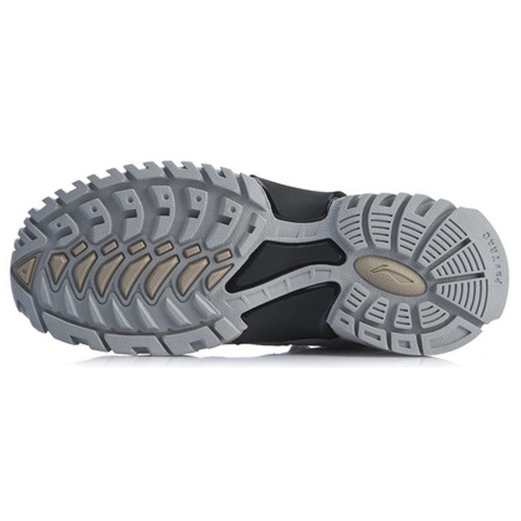Li Ning Aurora Skywalk Textile, Split Cow Leather Slip Resistant And Breathable Low top Casual Shoes Men's AGLP089-4