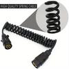 Cavo di Prolunga per Pannello Luci Camion Rimorchio a 7 Pin Cavo Maschio a Femmina Spina Cavo Presa Parte Raccordi Spina Circuito Presa