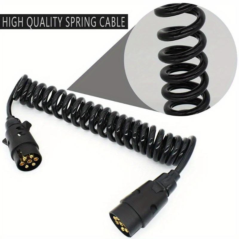 Cavo di Prolunga per Pannello Luci Camion Rimorchio a 7 Pin Cavo Maschio a Femmina Spina Cavo Presa Parte Raccordi Spina Circuito Presa