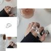 Stylish Korean-inspired Irregular Texture Ring For Women With Chic Geometric Design