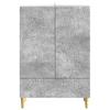 Sideboard Concrete Grey 66 x 34.5 x 95 cm Engineered Wood