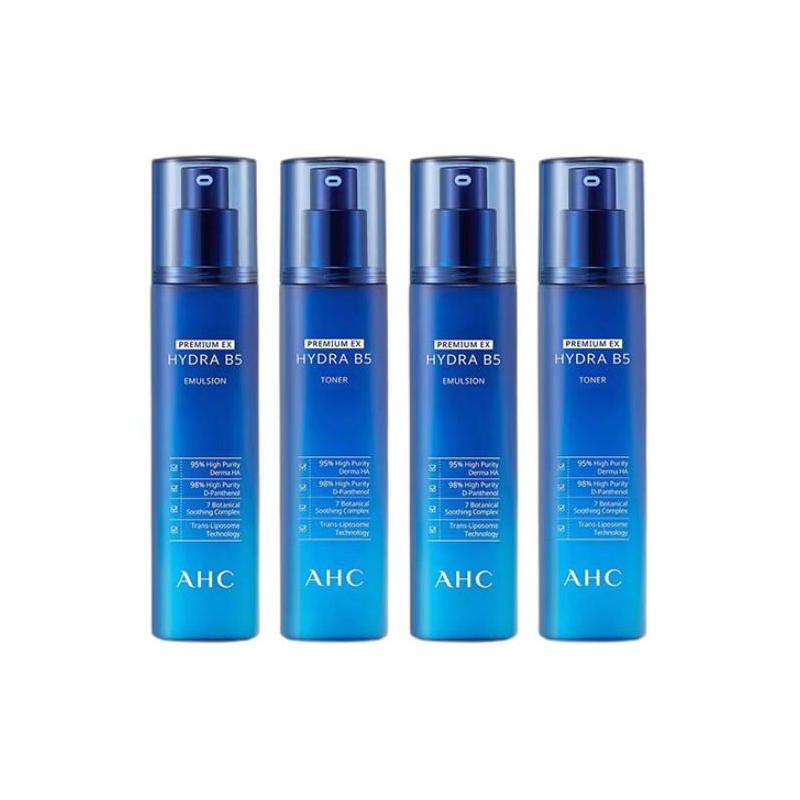 AHC B5 Blue Bobo Skin Care Set Soothing, Moisturizing, Repairing and Moisturizing Water and Milk синий
