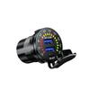 4.8A 12V Car Boat Dual USB Fast Charger Adapter Power Outlet Socket w/ Voltmeter