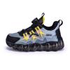 Mesh Sports Shoes with Rotating Buttons for Boys - Soft Sole Running and Basketball Shoes for Children