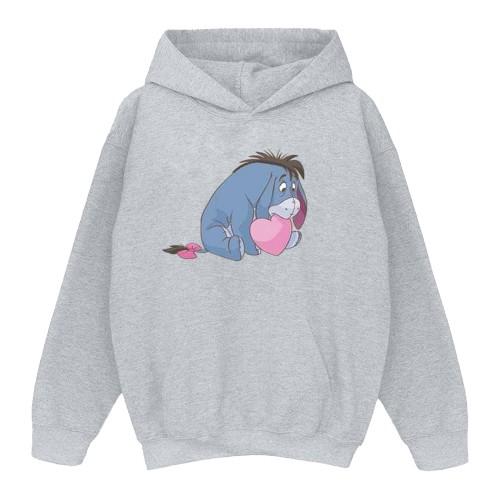 Disney Women's Grey Winnie The Pooh Eeyore Mouth Hoodie In | Size: Large - Image 6