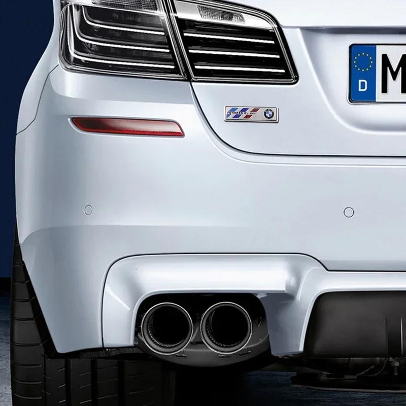 For BMW M 1pcs 3D Metal Car Body Badge Emblem Labeling Car Tail Decoration Sticker For Bmw E46 E90 E60 E39 F30 E36 F10 F20 E87 E