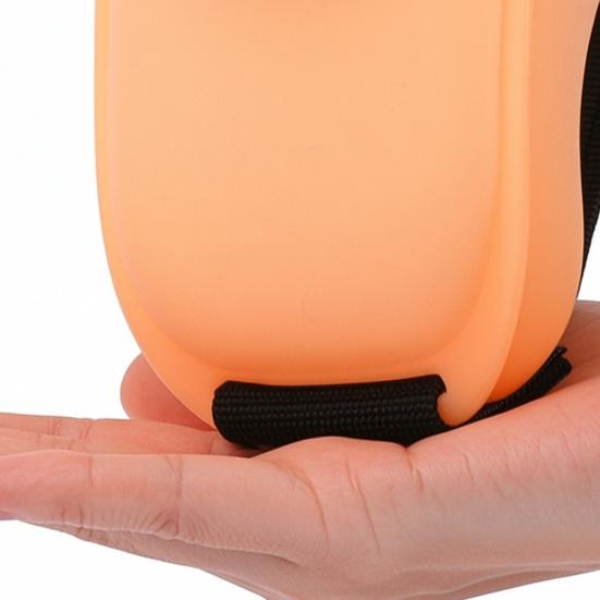 220ML Sportovní láhev na vodu na zápěstí se slámkou Nepropustná Přenosná Lehká Venkovní Cyklistika Fitness Cestování Nastavitelný náramek Stlačitelný nápojový pohárek