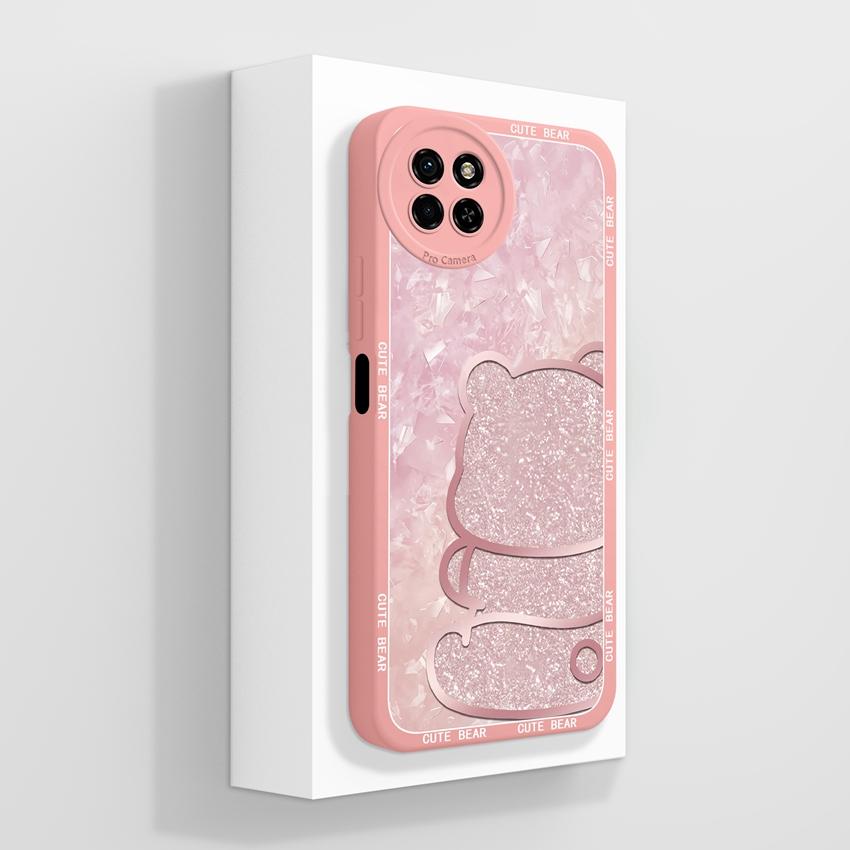 For Itel S23 S24 S25 P55 P65 A70 A80 Lovely Cat Phone Cover Camera Protection Soft Liquid Silicone High Quality Anti Fingerprint Case For Itel Housing
