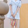 Stylish Colorful Square Bag, Trendy Zipper Shoulder Bag Crossbody Bag