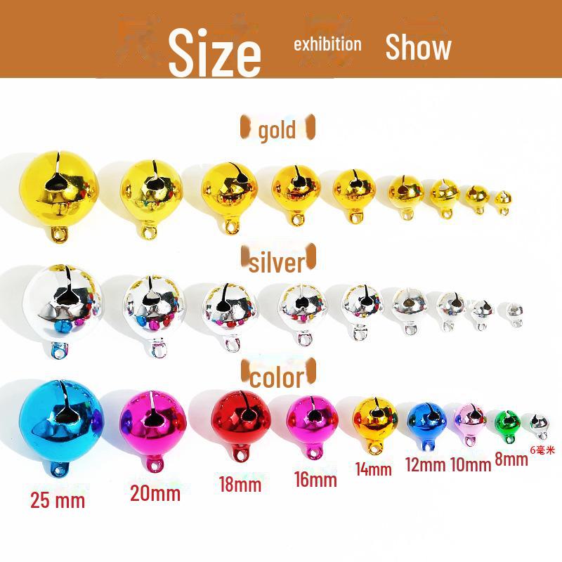 Copper Mini Pet Bells for DIY Jewelry, Necklaces, Bracelets, and Christmas Decorations