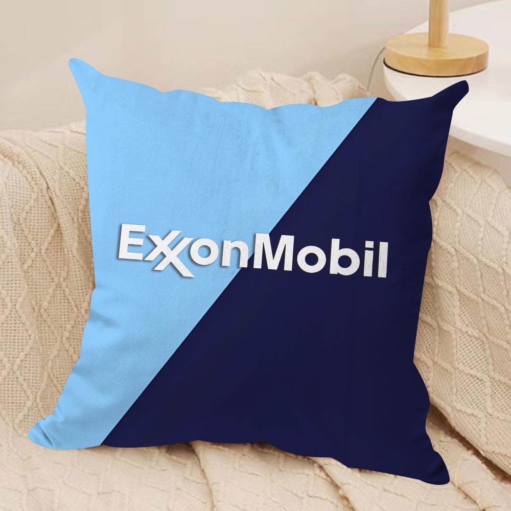 Luxury EExxonS MMobil Cushion Cover Soft Plush Fabric DoubleSided Printed Sofa Cushion Cover for All Seasons Home Decor Gift