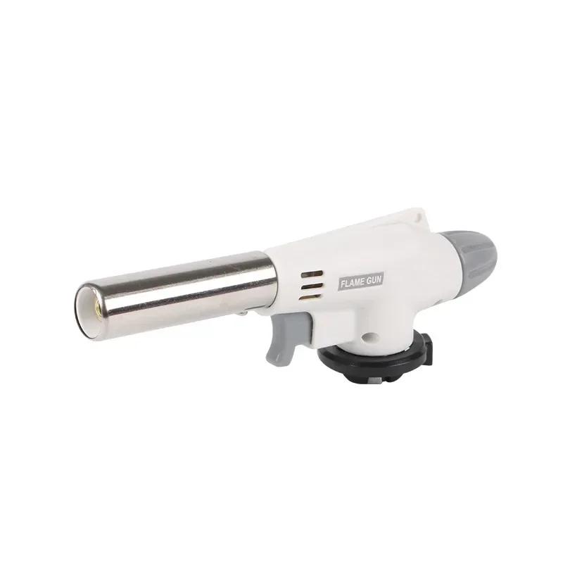 Adjustable Flame Gas Lighters Ignition Head with Reverse Use Kitchen Jet Blow Torch Lighter for BBQ Butane Lighter