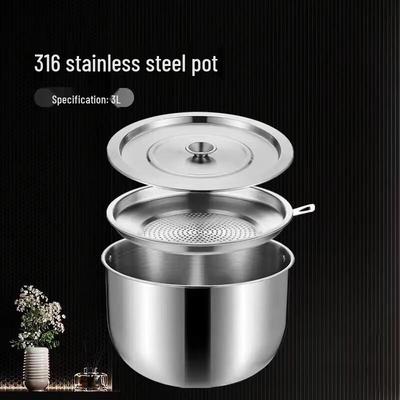 Wutuo 316 Stainless Steel Oil Pot with Filter and Lid