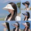 Summer Sun Protection Hat For Women With Large Brim And Butterfly Bow In Ice Silk Material For Casual Outings