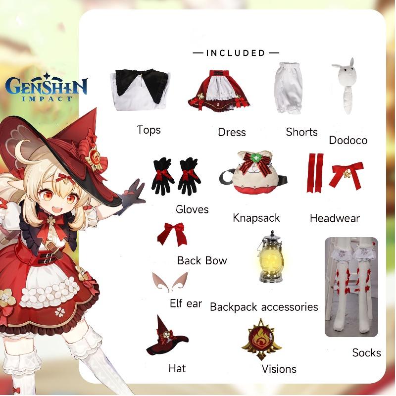 Original Goddess Cosplay Costume For Genshin Impact Sweet And Fresh Style